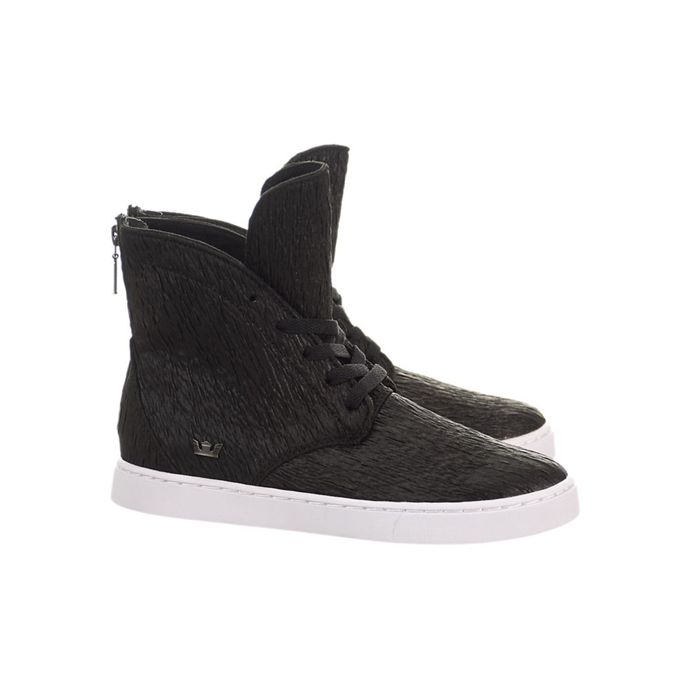 Baskets Montantes Supra Joplin Noir Black Femme | IAF-59982330